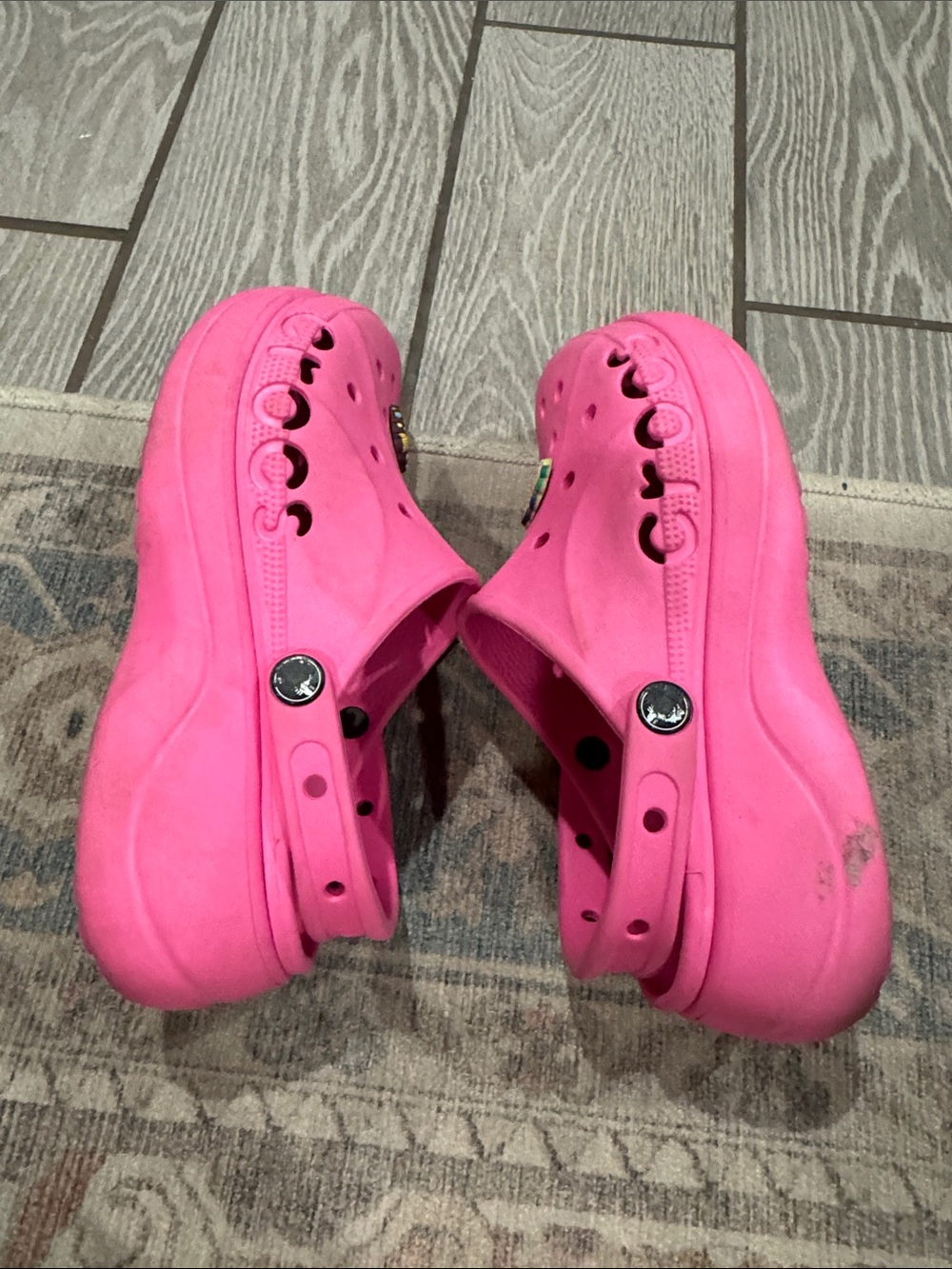 Crocs Pink Baya Platform Crocs size women’s 8 - Picture 5 of 8